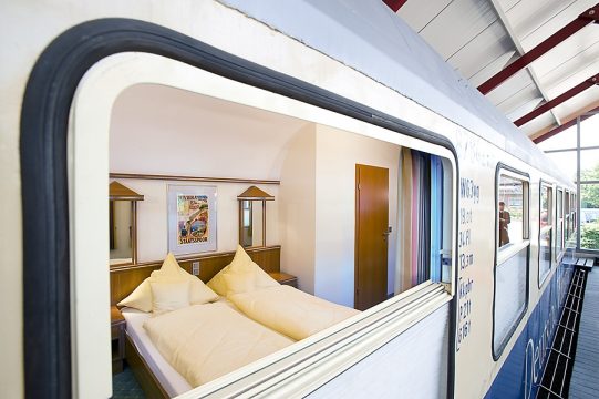 Blick ins Eisenbahnhotel