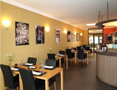 Das Interieur des Restaurants Visé in Eupen