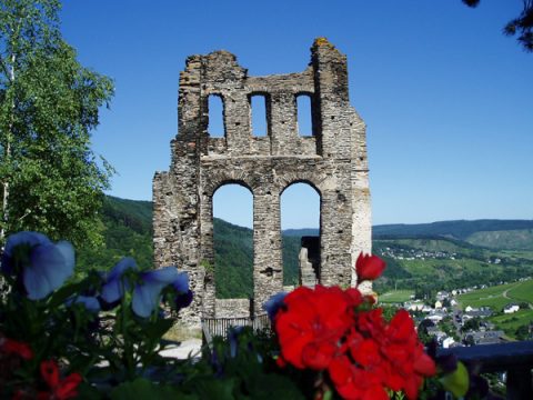 Traben-Trarbach: Über der Stadt thront die Ruine Grevenburg