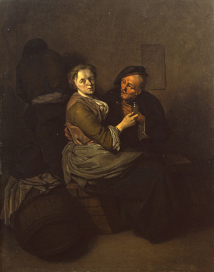 Cornelis Bega, Ungleiches Paar, Privatsammlung Aachen
