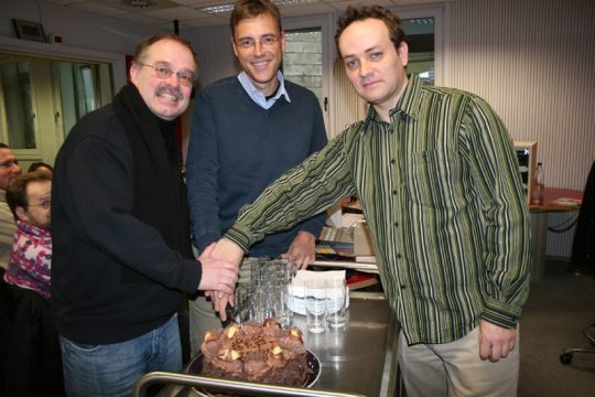 2000. Ausgabe der BRF-Hitparade - Frank Vandenrath, Volker Sailer und Dany Broich