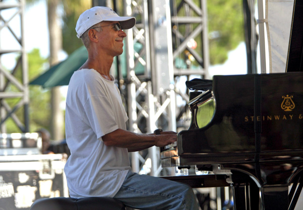 Keith Jarrett bei einer Probe in Juan-Les-Pins 2008