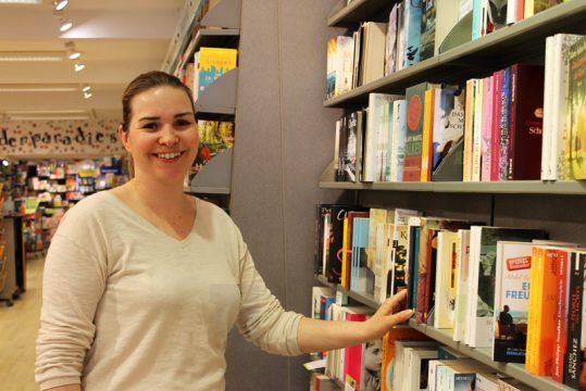 Buchhändlerin Heike Soundjock-Thiemann von der Buchhandlung Logos Eupen