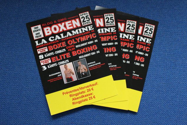 Sporttreff BRF verlost 2x2 Karten für die Boxgala in Kelmis