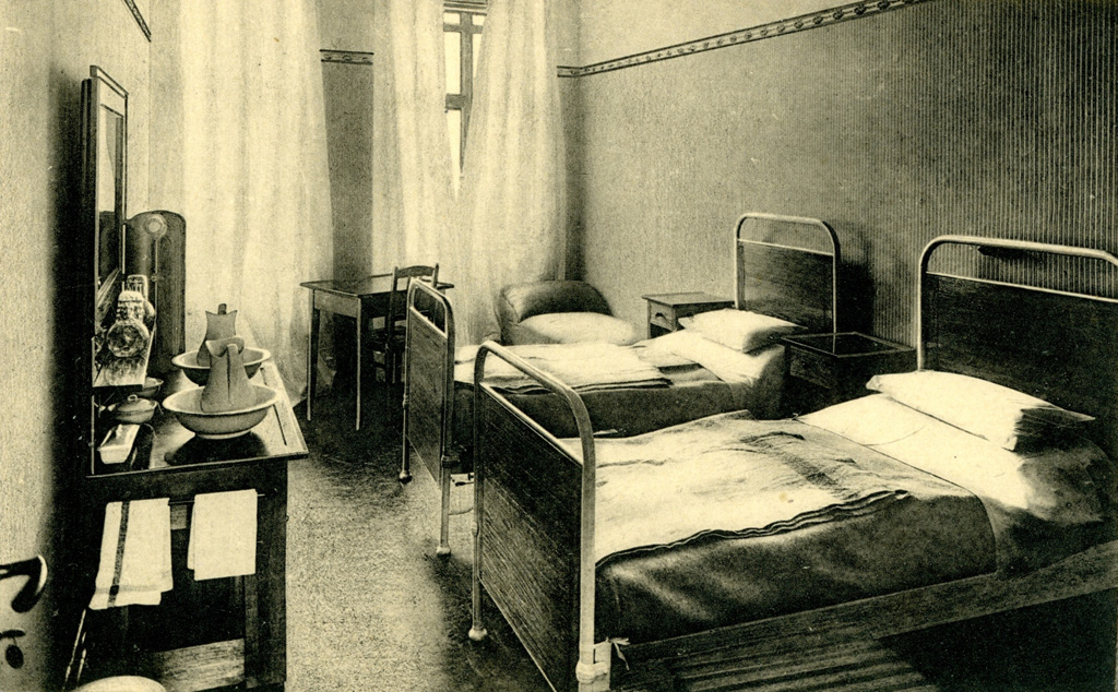 Zimmer im damaligen Sanatorium Eupen
