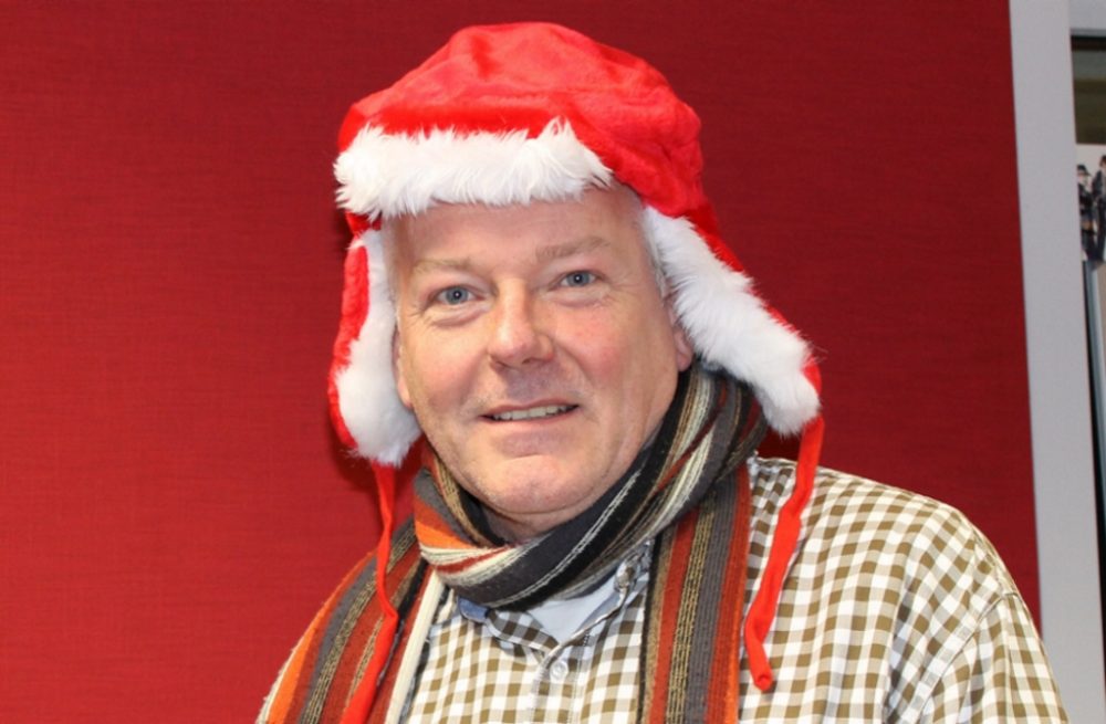 BRF1-Moderator Alfried Schmitz als Weihnachtsmann