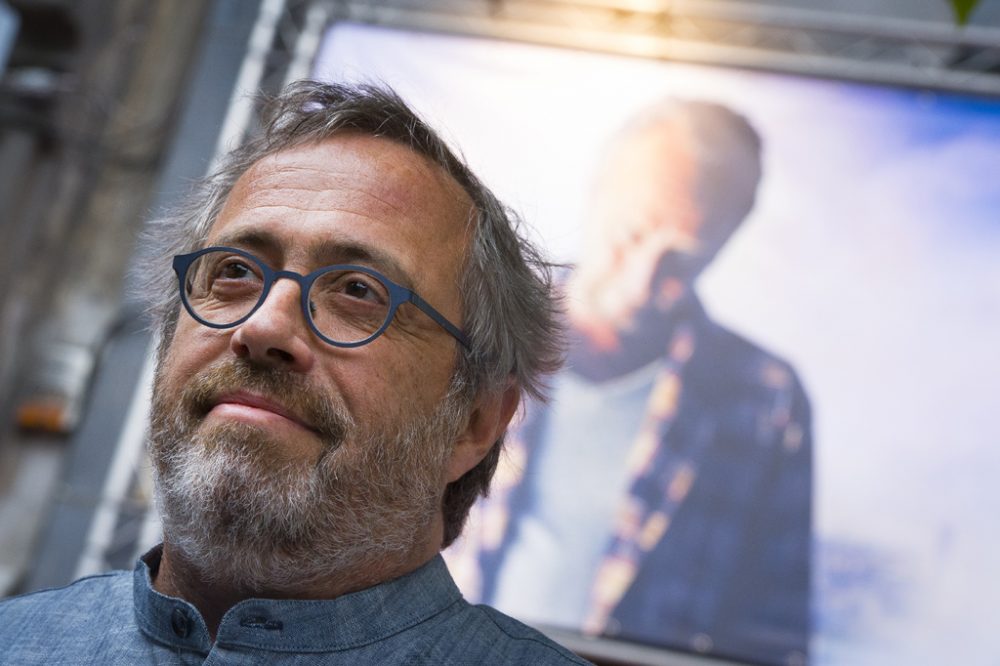 Regisseur Jaco Van Dormael bei der Premiere von "Das brandneue Testament" in Brüssel (25.8.)