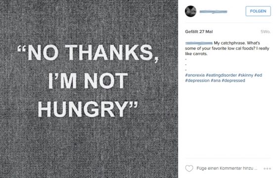 Pro Ana: Wetthungern