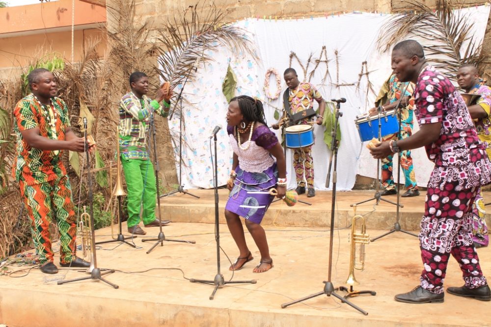 „Fanfare du Bénin“ Onanla beim Eupener WeltmusikFest am 19. August