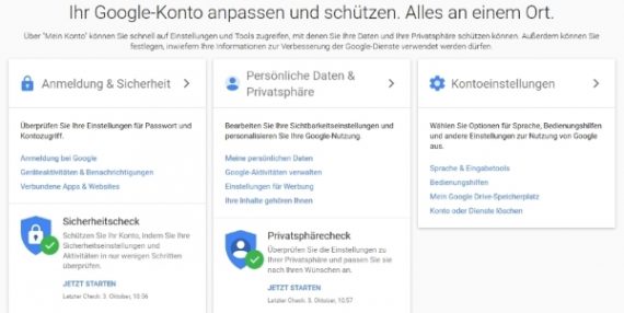 Google Sicherheitscheck
