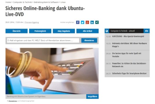 Sicheres Online Banking