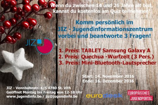 Das JIZ-Weihnachtsquiz 2016
