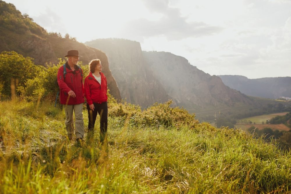 Der Rotenfels bei der TourNatur im Salinental (Quelle: Naheland-Touristik GmbH, Foto Peter Bender)