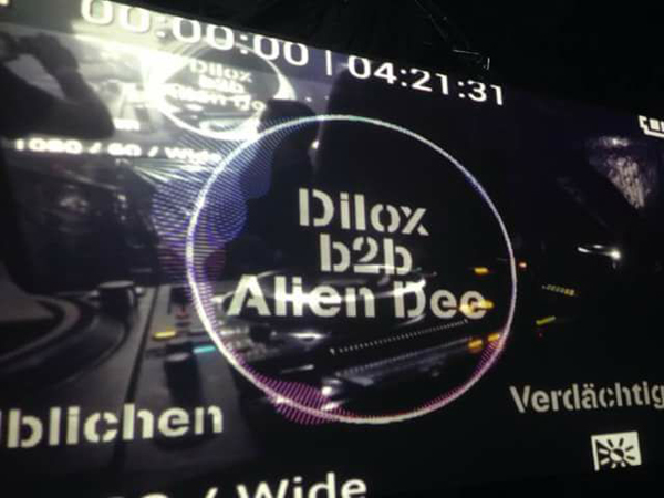 Dilox B2B Alien Dee auf der ÜV-Party am 28.1.17.