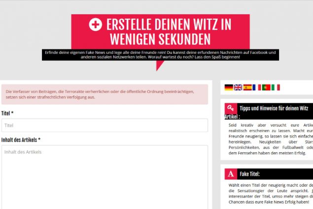 Fake News auf 24aktuelles.com