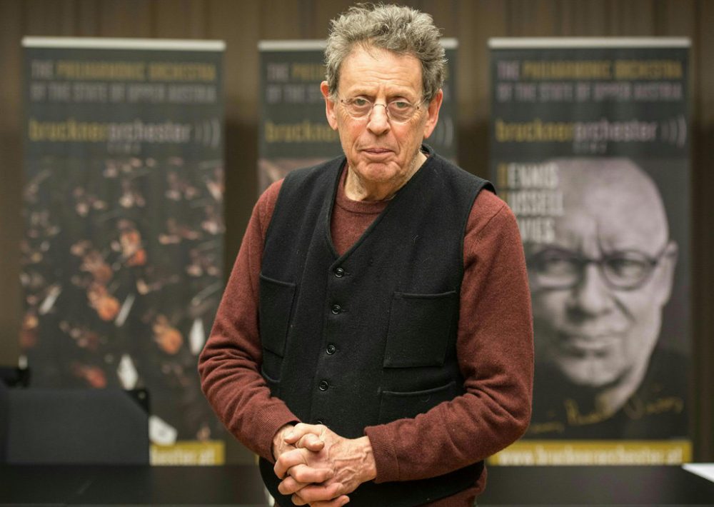 Der amerikanische Komponist Philip Glass