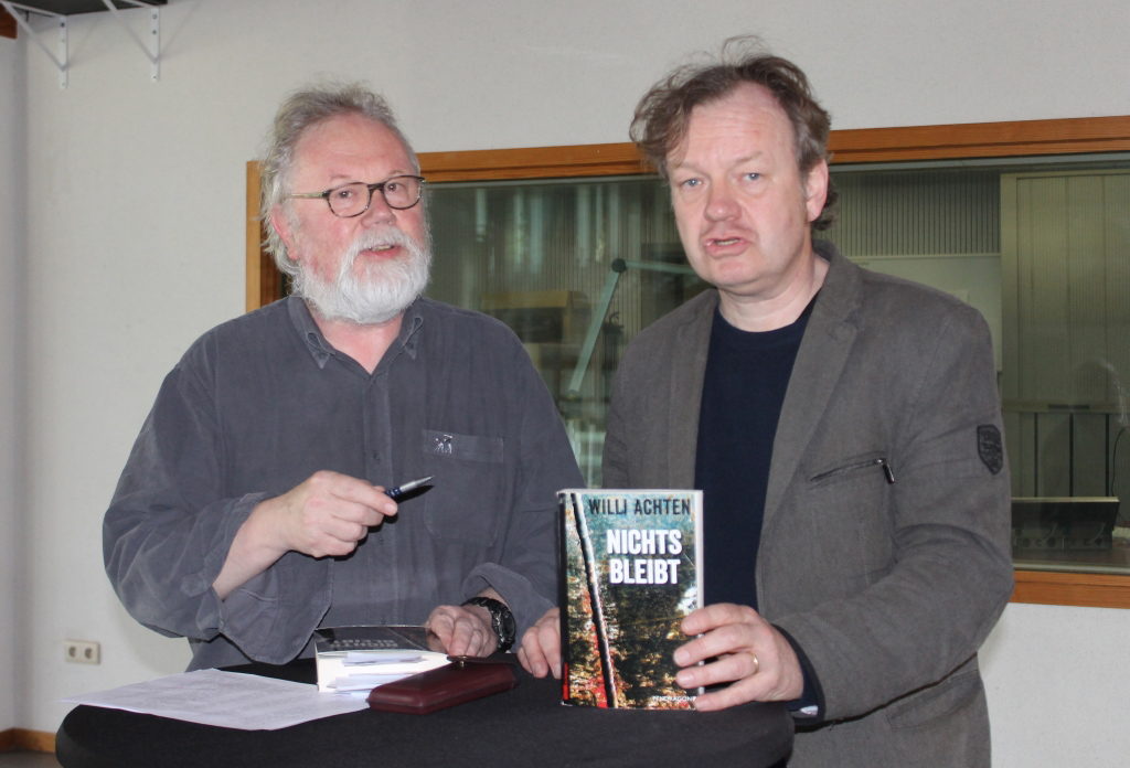 Willi Achten mit BRF-Redakteur Werner Barth