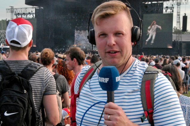 BRF1-Festivalreporter Christophe Ramjoie