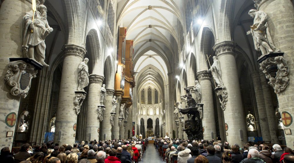 Die Brüsseler Kathedrale Saints Michel et Gudule (Bild: Kristof Van Accom/Belga)