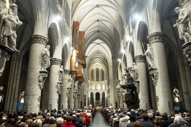 Die Brüsseler Kathedrale Saints Michel et Gudule
