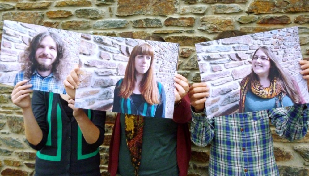 JIZ-Mitarbeiter Jan Hilgers, Nadine Kaut und Ramona Mausen