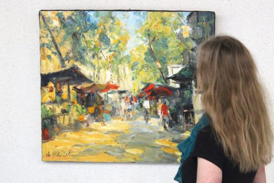 "Dr Christmanne stellt weer uut": Christmann-Expo im BRF (Bild: Katrin Margraff/BRF)