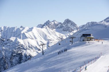 Winter Skigebiet Kanzelwand