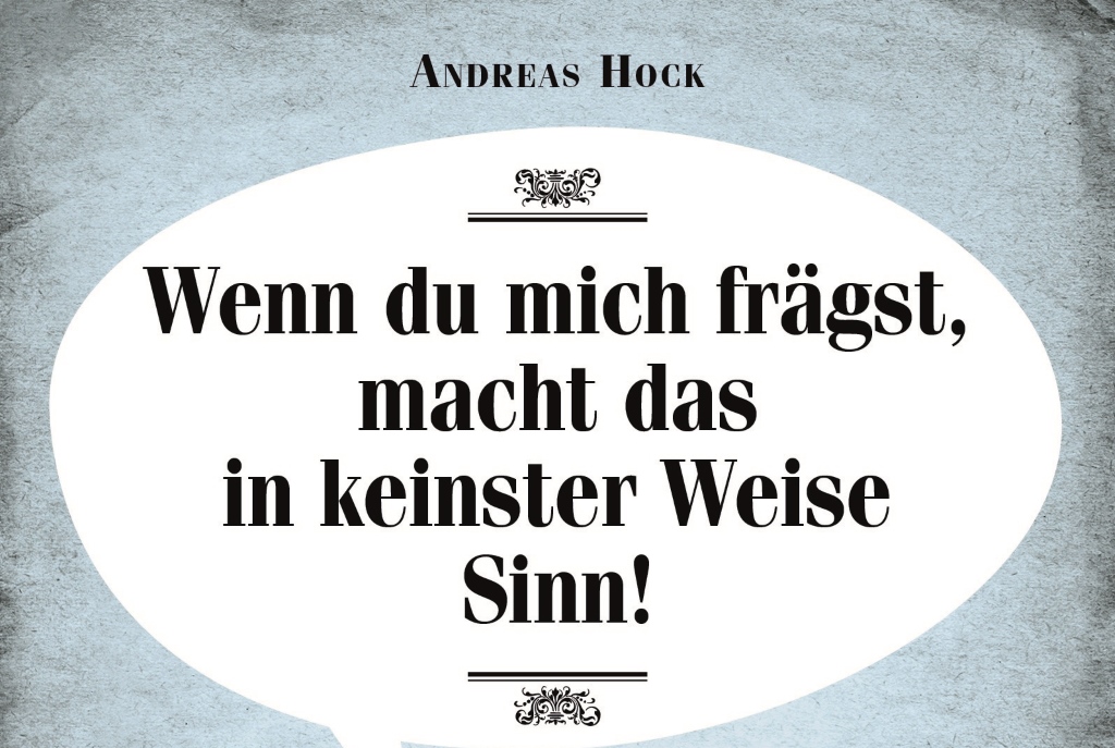 "Von der deutschen Sprache ihrem Niedergang" von Andreas Hock (Buchcover riva Verlag)