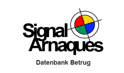 Suchmaschine Signal Arnaques (Screenshot)
