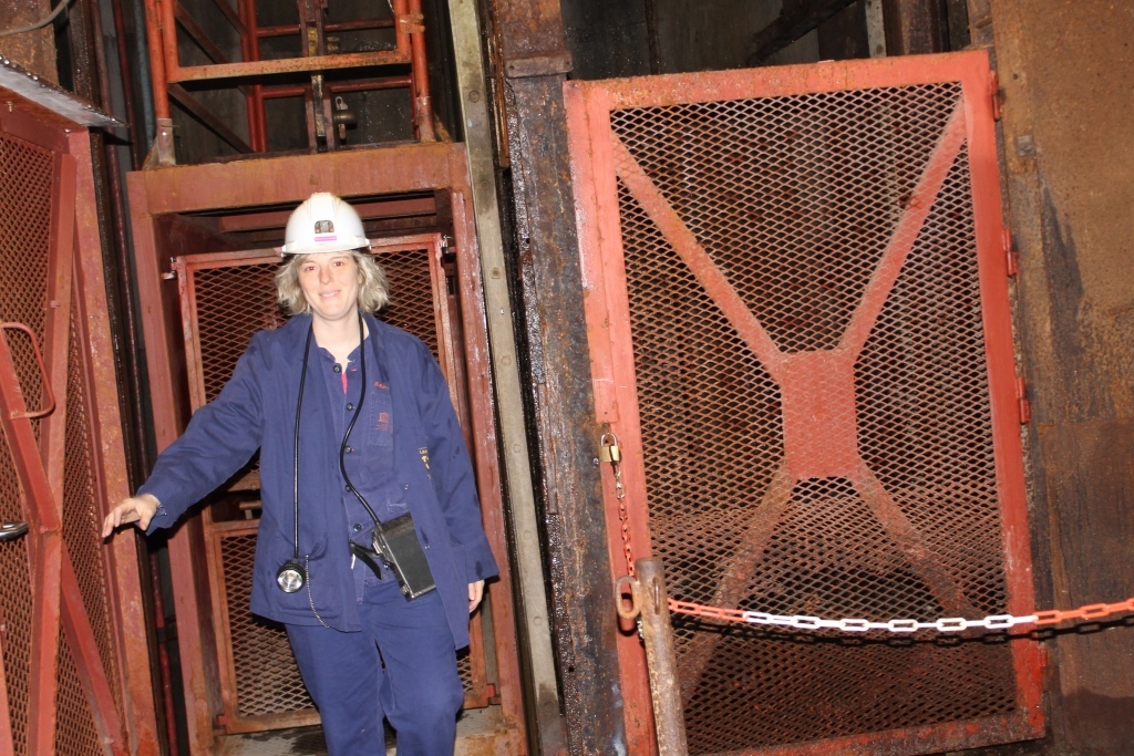 Blegny-Mine: Führerin Maryline Polain (Foto: BRF)