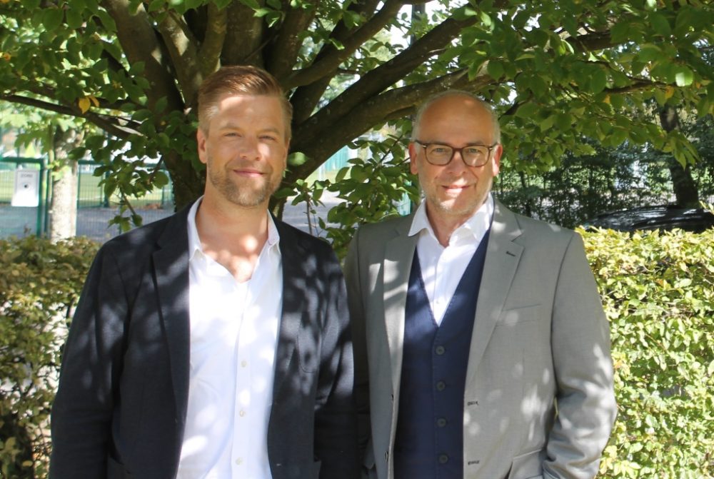 Doktor Swing Tom Gaebel zu Gast bei Horst Senker (Foto: Claudia Rentmeister, BRF)