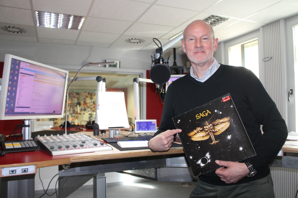 Andreas Ryll mit dem Saga-Studioalbum von 1978!