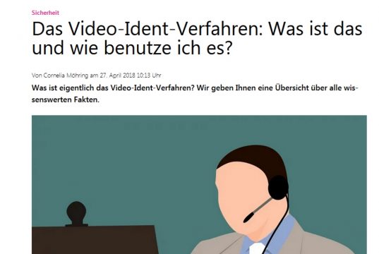 Video Ident Verfahren (Screenshot: Heise)