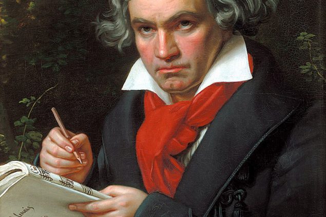 Ludwig van Beethoven, idealisierendes Gemälde von Joseph Karl Stieler, ca. 1820