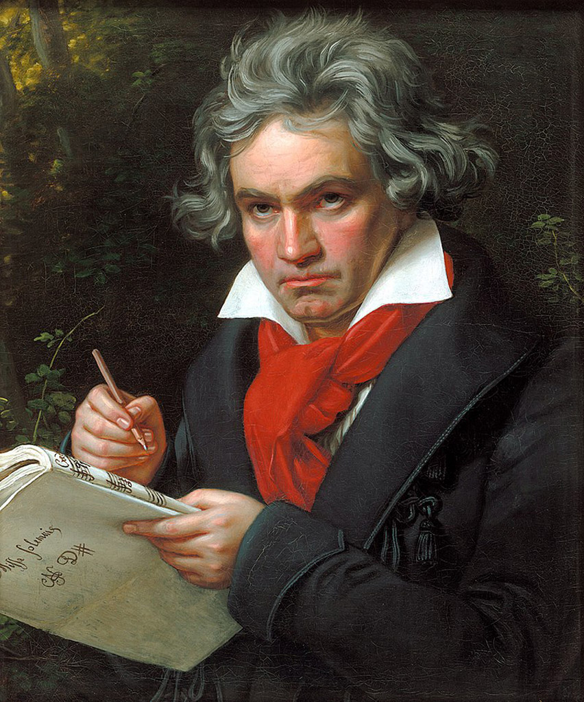 Ludwig van Beethoven, idealisierendes Gemälde von Joseph Karl Stieler, ca. 1820