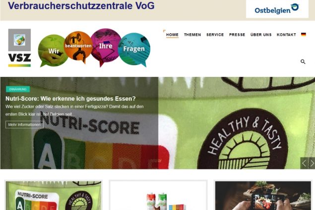 Ampelsystem Nutri-Score (Screenshot VSZ)