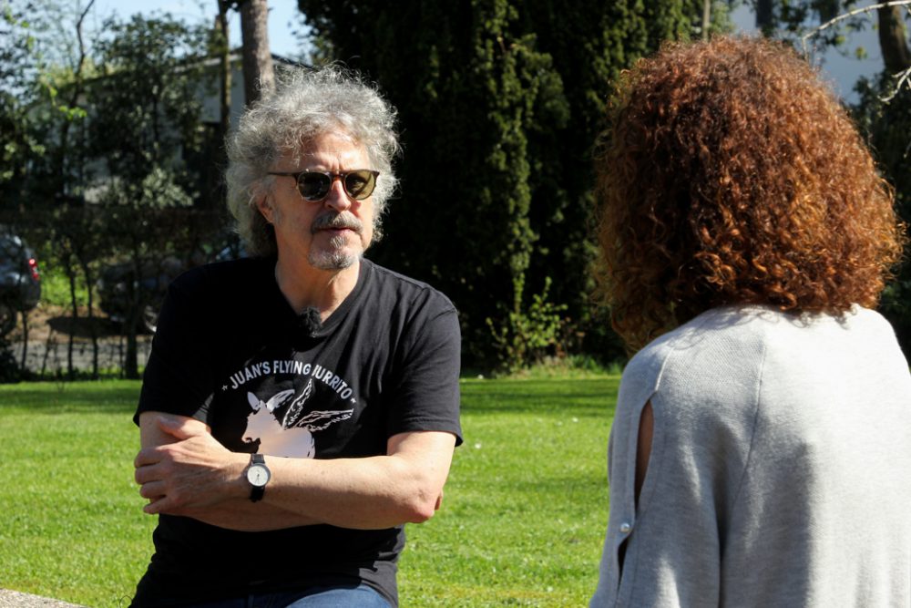 Wolfgang Niedecken im April 2018 bei einem Besuch im BRF (Bild: Julien Claessen/BRF)