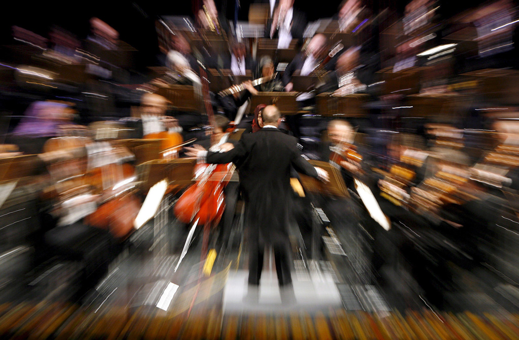 Orchester (Illustrationsbild: Abedin Taherkenareh/EPA)