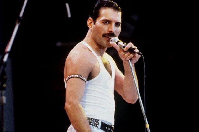 Freddie Mercury am 15.7.1985 (Archivbild: EPA)