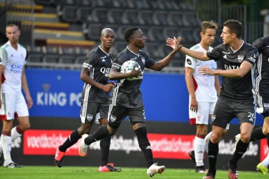 Nuhu nach dem 1:1 der AS Eupen gegen OH Leuven (Foto: JohnThys, Belga)