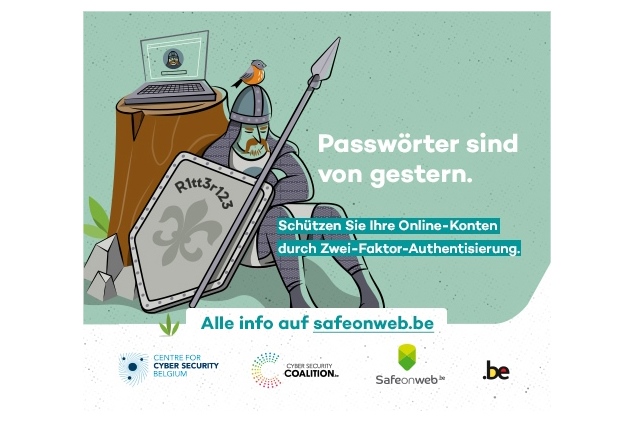 Safeonweb Kampagne "Passwörter sind von gestern" (Bild: CCB)