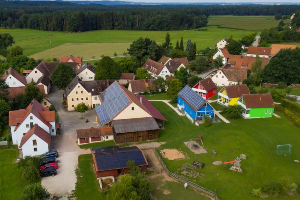 Der Ferienhof Nehmeier von oben