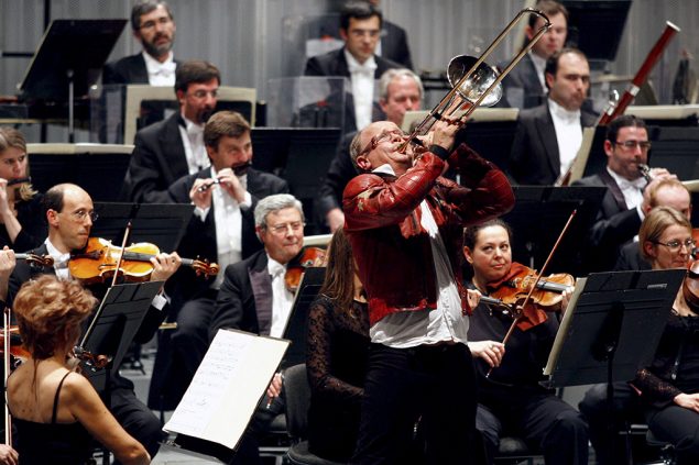 Posaunist Christian Lindberg (Archivbild: Estela Silva/EPA)