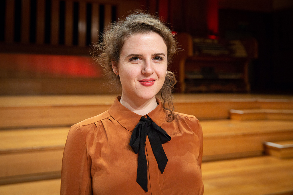Die Mezzosopranistin Eva Zaïcik nach dem Halbfinakle des Königin-Elisabeth-Wettbewerbs für Gesang 2018 (Bild: James Arthur Gekiere/Belga)
