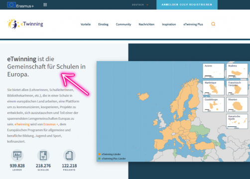 eTwinning Screen
