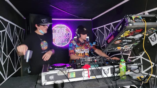 Micronox und M73 bei der Drum Box Session Ende Juli im Stadtpark St. Vith (Bild: OoC)