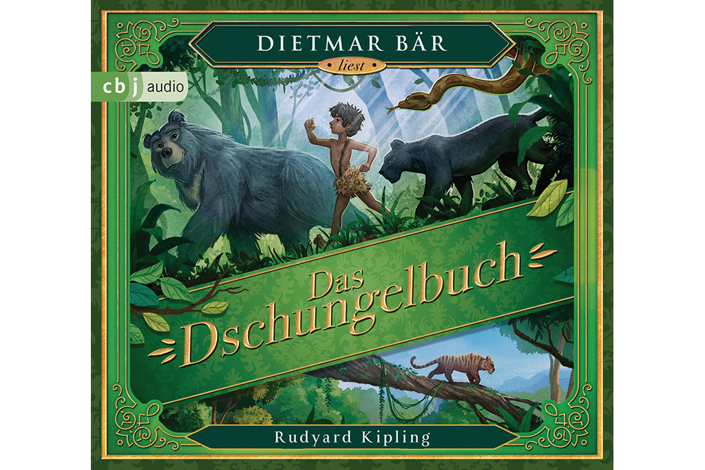 Dietmar Bär liest "Das Dschungelbuch" von Rudyard Kipling (Cover: CBJ Audio)