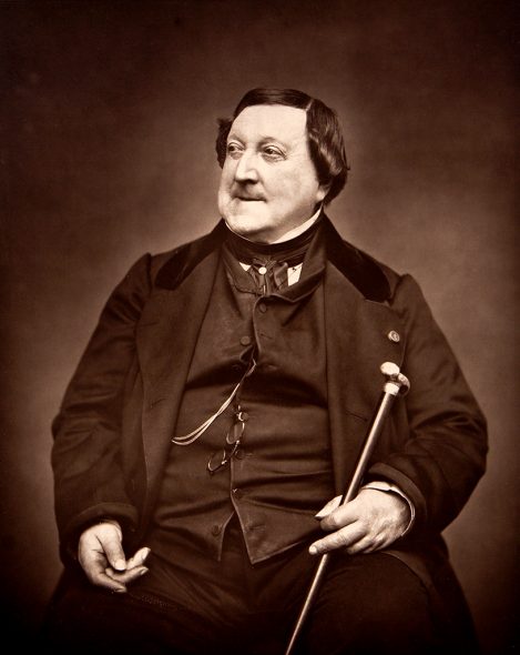 Gioachino Rossini, 1865 (Fotografie von Étienne Carjat)