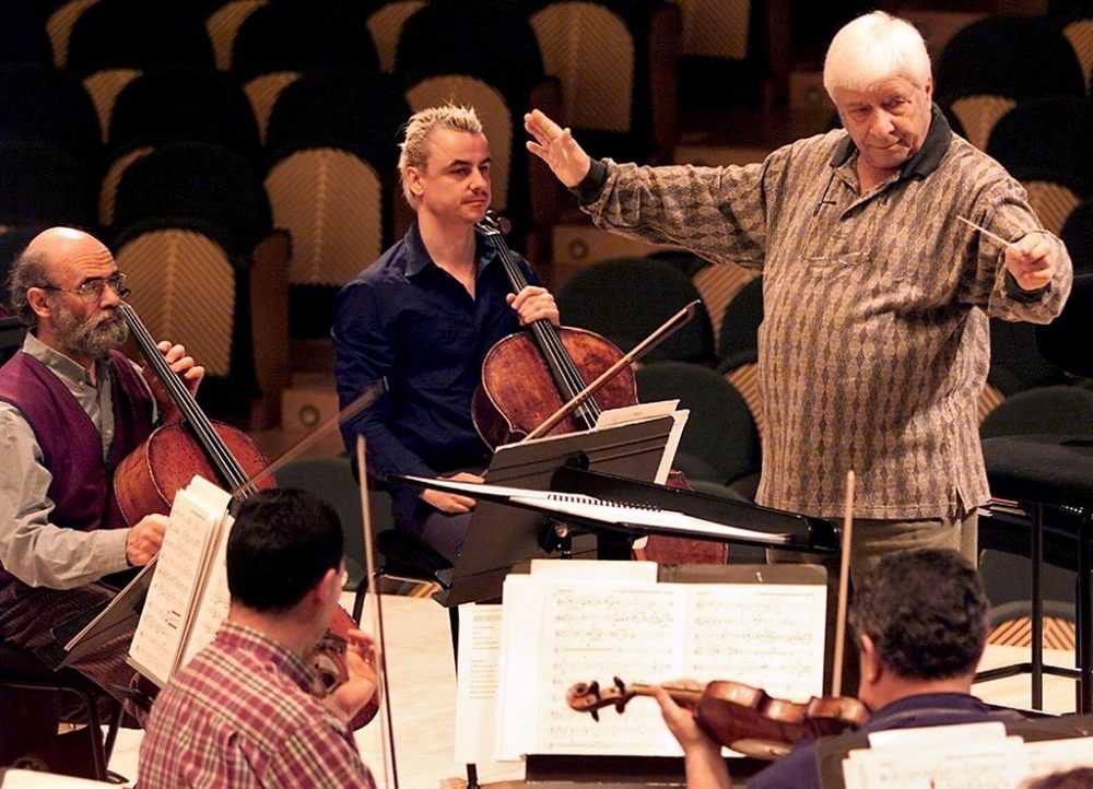 Elmer Bernstein im März 2001 in Barcelona (Archivbild: Julian Martin/EFE/EPA)