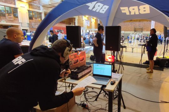 Sporttreff live von der Sportmesse in Worriken (Bild: Katrin Margraff/BRF)